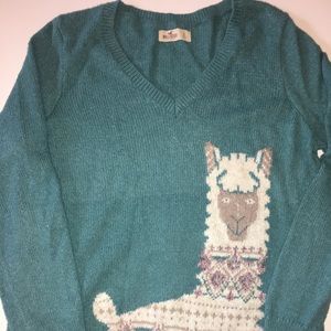 Large Llama Hollister sweater